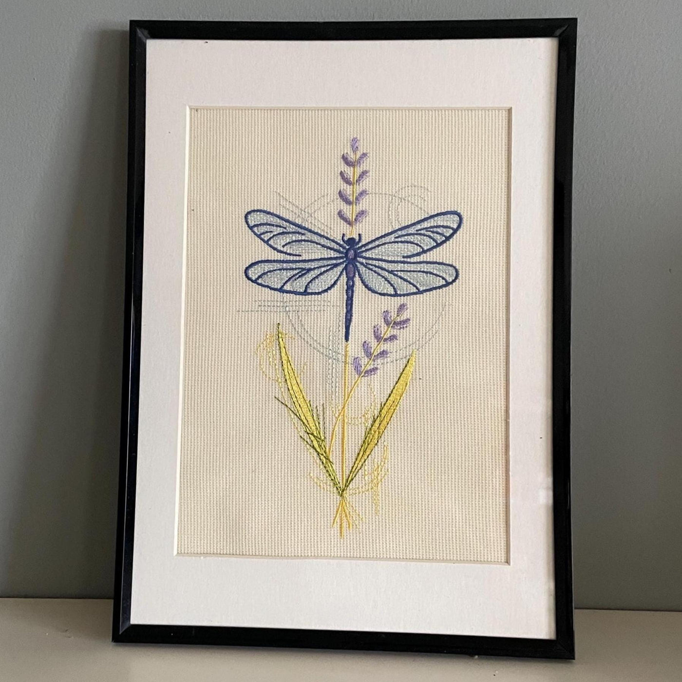 Dragonfly Embroidery Art