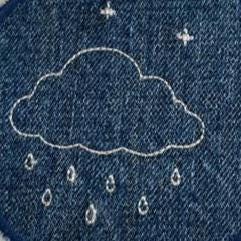 Cloud Mood Embroidered Coaster Set