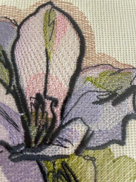 Framed Floral Embroidery Art